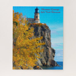 Quebra-cabeça Farol Split Rock Lago Superior.