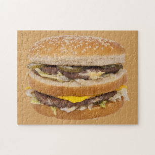 Quebra-cabeça Fast food dobro do cheeseburger