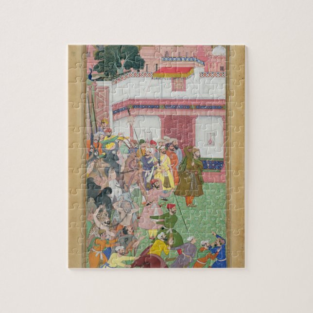 Quebra-cabeça Fatepur Sikiri, 1573: Hasain Quli Khan-l Jahan pre (Vertical)