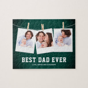 Quebra-cabeça Father's Day Best Dad Ever 3 Photo Collage