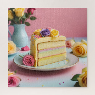 Quebra-cabeça Fatia de Bolo de Aniversário