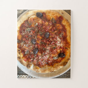 Quebra-cabeça Fatia de Licata na Sicília Pizza de Olivas Rústi