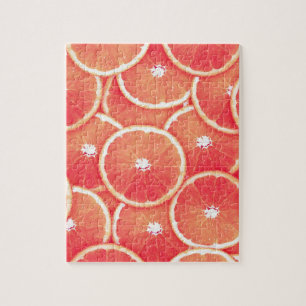 Quebra-cabeça Fatias de toranja rosa