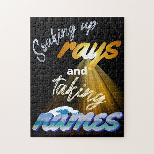 Quebra-cabeça Fazendo Rays e Tomando Nomes no Verão (Vertical)