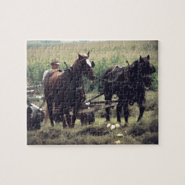 Quebra-cabeça Fazer Com Cavalos (Horizontal)