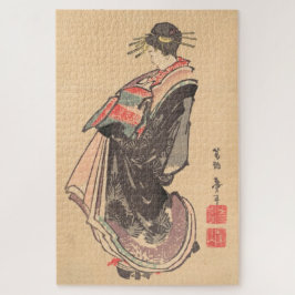 Quebra-cabeça Fazer cortesã Katsushika Hokusai maiko