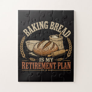 Quebra-cabeça Fazer Pão é Meu Plano de Aposentadoria