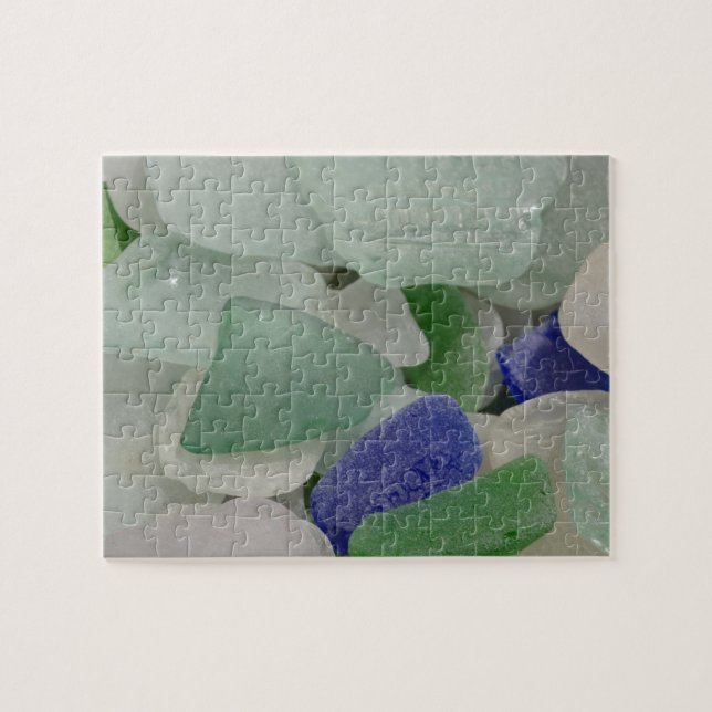 Quebra-cabeça Feche o vidro da praia, Alaska (Horizontal)