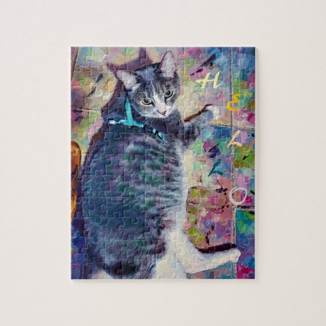 Quebra-cabeça Fel, o Gato (Vertical)
