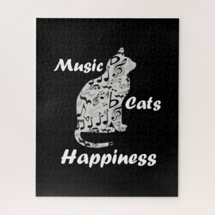 Quebra-cabeça Felicidade dos Gatos de Música - Citação de Amante