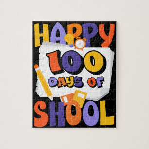Quebra-cabeça Feliz 100º Dia da Escola 100 Dias da Escola