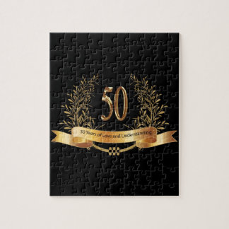 Quebra-cabeça Feliz 50º presente de aniversário de casamento