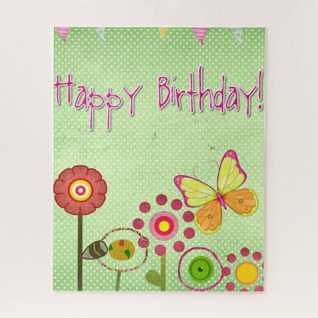 Quebra-cabeça Feliz aniversário (Vertical)