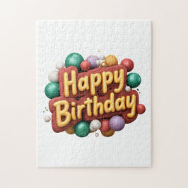 Quebra-cabeça feliz aniversário