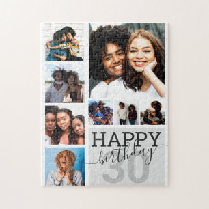 Quebra-cabeça Feliz Aniversário da Colagem de Fotos de Amigos da