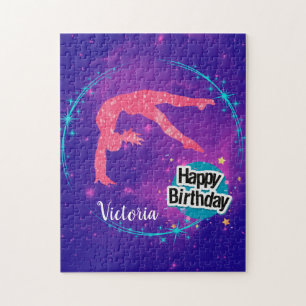 Quebra-cabeça Feliz Aniversário Gymnastics Galaxy Tumbling