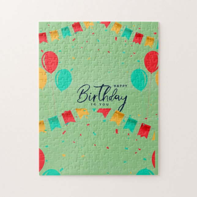 Quebra-cabeça Feliz Aniversário Para Você (Vertical)