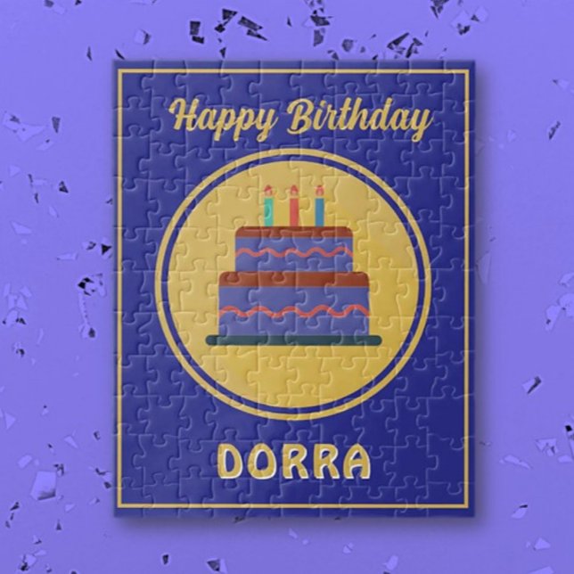 Quebra-cabeça Feliz aniversário personalizado (Criador carregado)