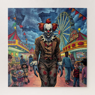 Quebra-cabeça Feliz Dia das Bruxas Spooky Clown