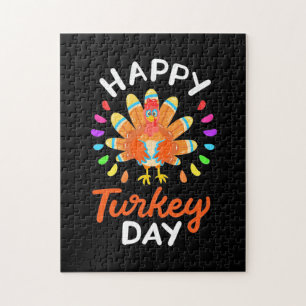 Quebra-cabeça Feliz Dia de Ação de Graças Feliz da Turquia