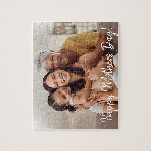 Quebra-cabeça Feliz dia de as mães Personalizado (Vertical)