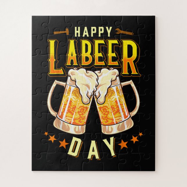 Quebra-cabeça Feliz Dia do Labeer Funny Dia do Trabalho (Vertical)