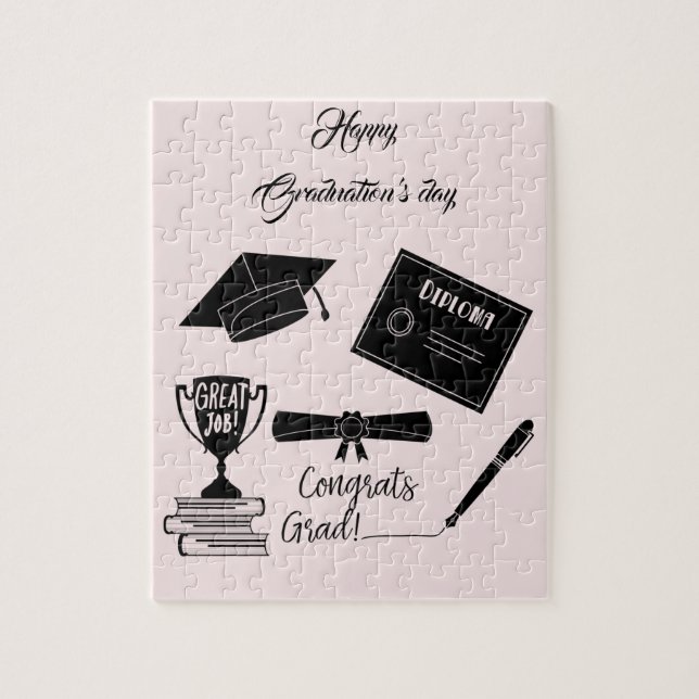 Quebra-cabeça Feliz Dia dos Graduações (Vertical)
