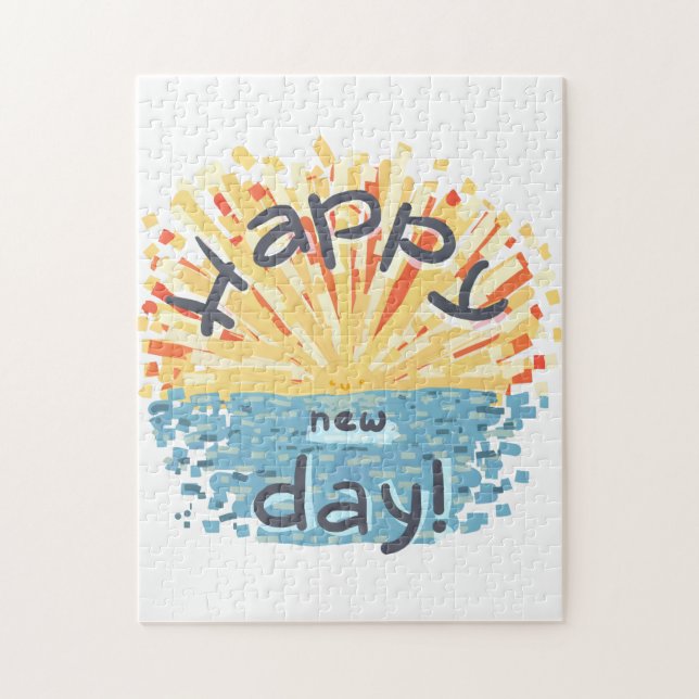 Quebra-cabeça Feliz Dia Novo! (Vertical)