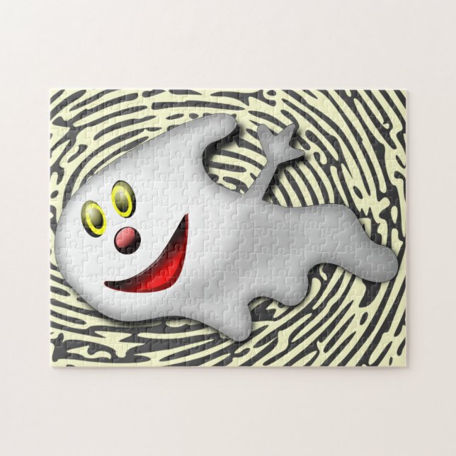 Quebra-cabeça Feliz Fantasma - (Horizontal)