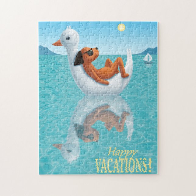 Quebra-cabeça Feliz Férias! (Vertical)