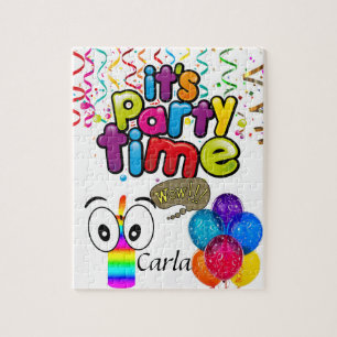 Quebra-cabeça Feliz Festa de Aniversário Balões