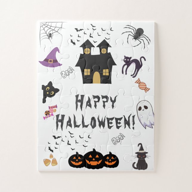 Quebra-cabeça Feliz Festa de Halloween (Vertical)