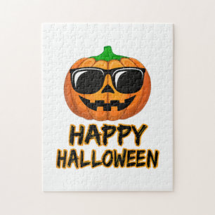 Quebra-cabeça Feliz Halloween Costume Engraçado Pumpkin