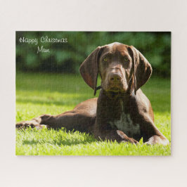 Quebra-cabeça Feliz Mãe de Natal.