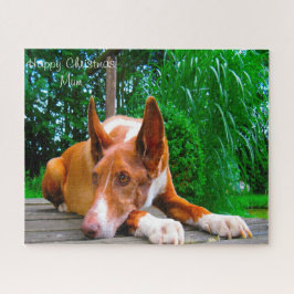 Quebra-cabeça Feliz Mãe de Natal.