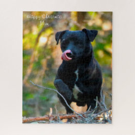 Quebra-cabeça Feliz Mãe de Natal.