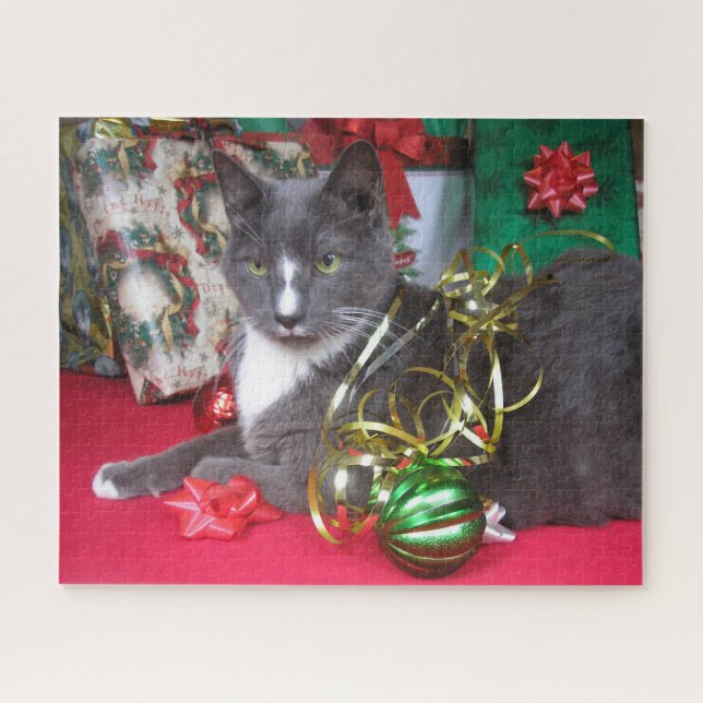 Quebra-cabeça "Feliz Meowy Christmas" (Horizontal)