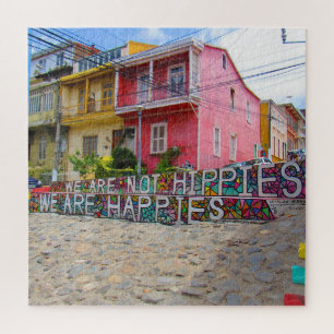 Quebra-cabeça feliz não hippie