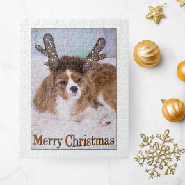 Quebra-cabeça Feliz Natal Cavalier King Charles 