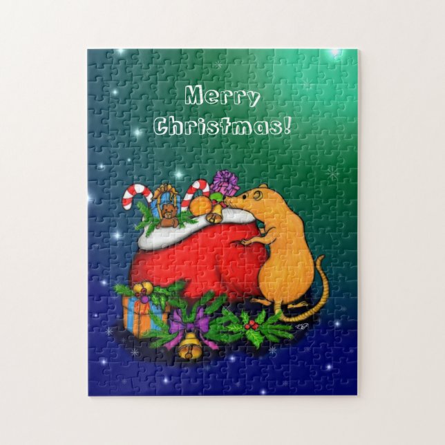 Quebra-cabeça Feliz Natal com Rat Prince (Vertical)