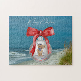 Quebra-cabeça Feliz Natal Costeiro Hilton Head Island Beach