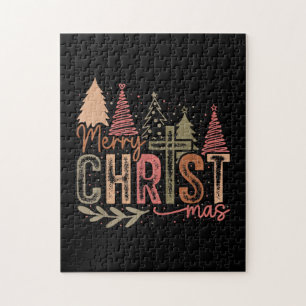 Quebra-cabeça Feliz Natal Mas Cristo Fé Cristã Jesus C