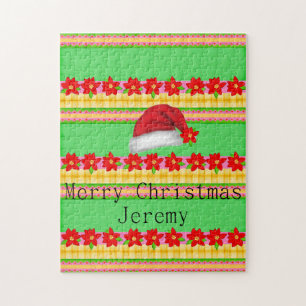 Quebra-cabeça Feliz Natal Papai noel Natal Hat