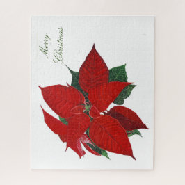 Quebra-cabeça Feliz Natal Poinsettia