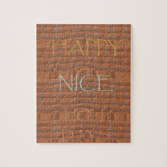 Quebra-cabeça Feliz Natal Zebra Art Impressão (Vertical)