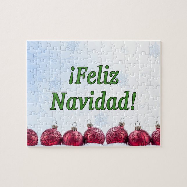 Quebra-cabeça ¡ Feliz Navidad! Feliz Natal no gf espanhol (Horizontal)