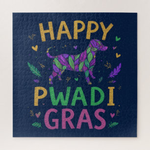 Quebra-cabeça Feliz pawdi Mardi gras