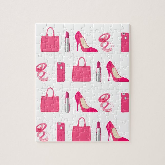 Quebra-cabeça feminino do design das coisas (Vertical)