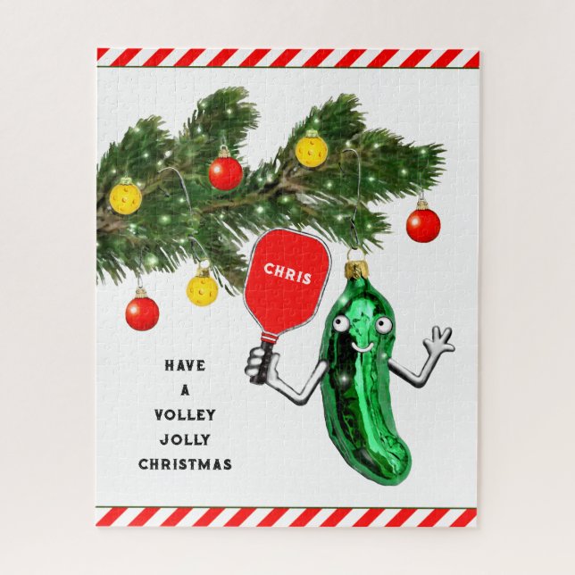Quebra-cabeça Feriado de Natal de Pickleball (Vertical)