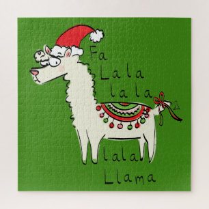 Quebra-cabeça Feriado de Natal Engraçado Llama